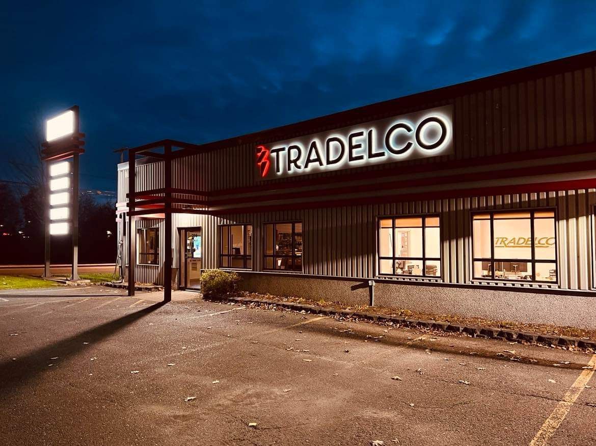 Groupe MD réalisation enseigne lumineuse Tradelco