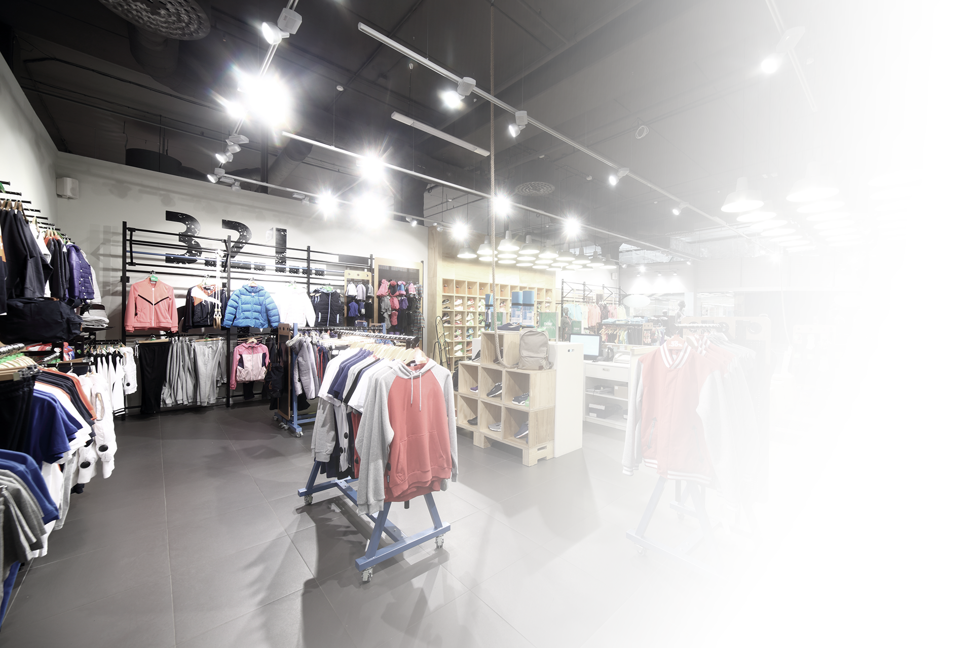 Groupe MD lumnière intérieure de magasin de détails