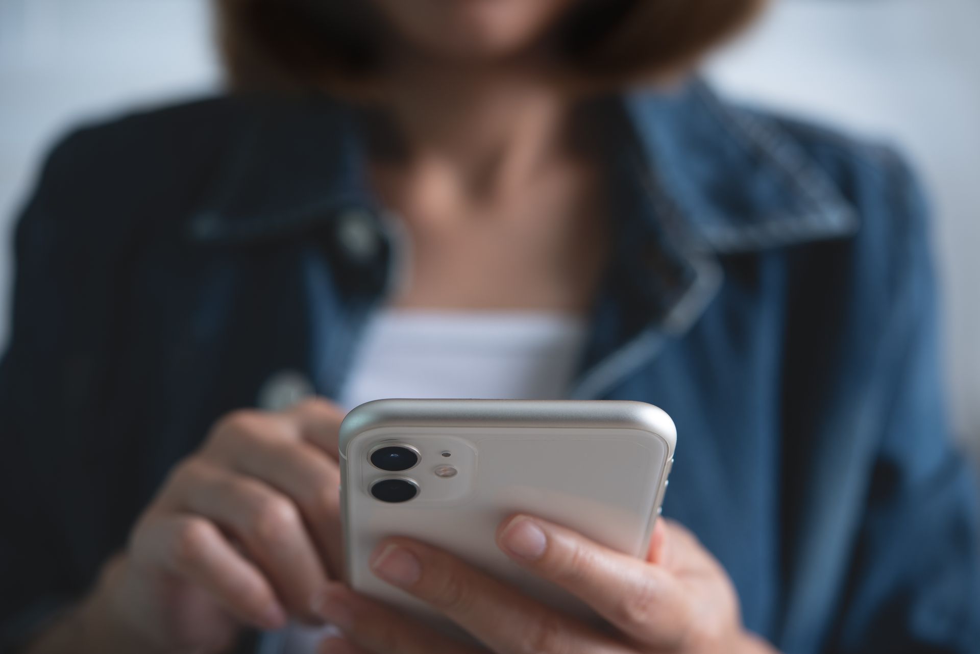person on phone
