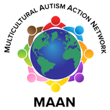 A logo for the multicultural autism action network
