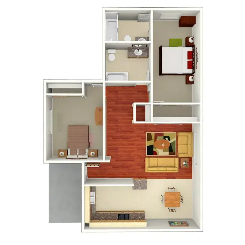 2 Bed | 2 Bath