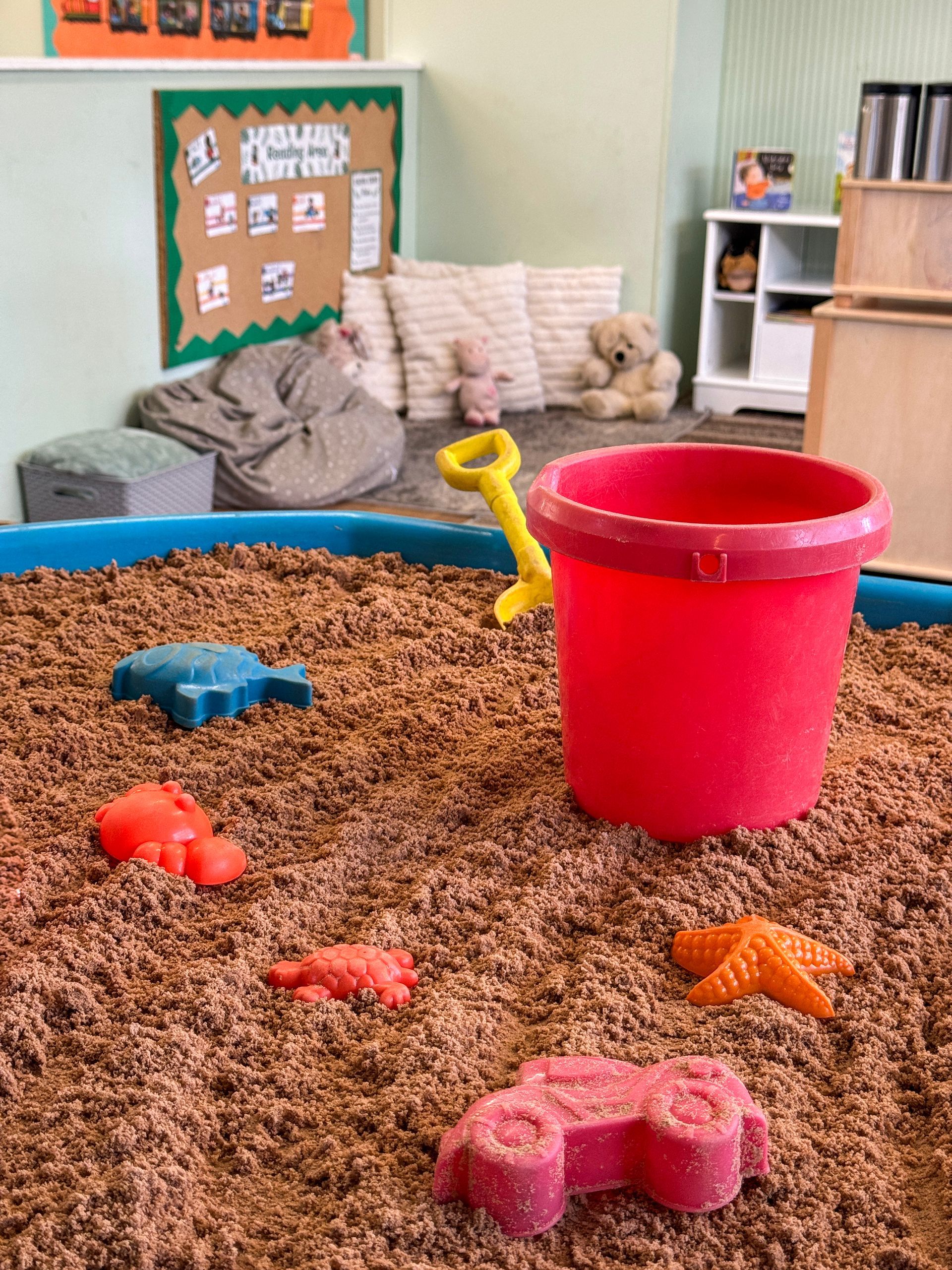 Cosy play and reading area at our Treeton nursery