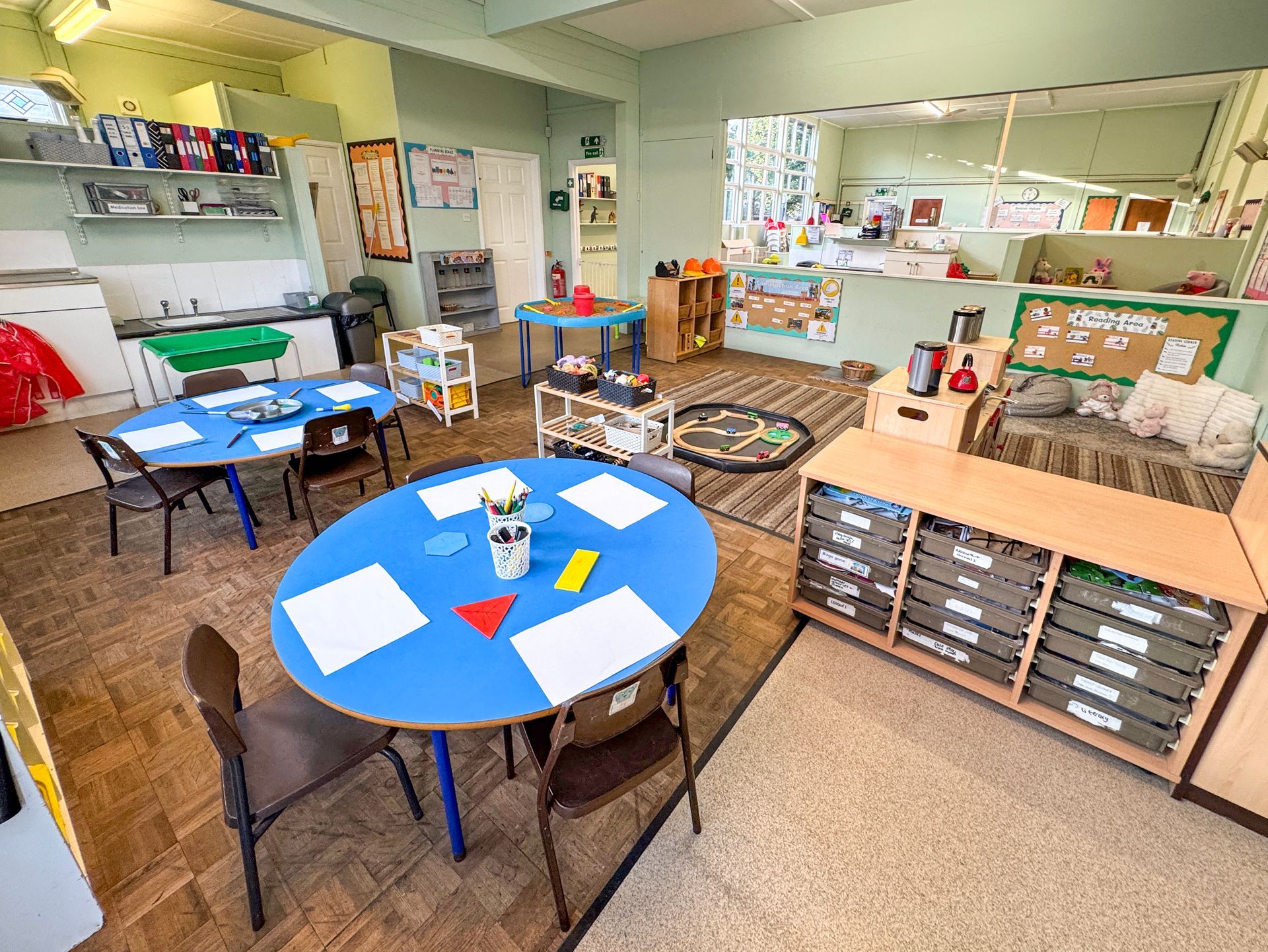 Bright pre-school classroom at our Treeton nursery