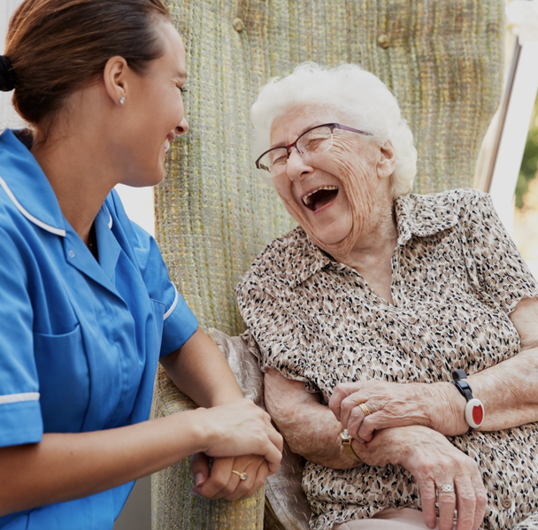 Senior Woman Laughing — VIC, Aus — Virosafe Senior Woman Laughing — VIC, Aus — Virosafe