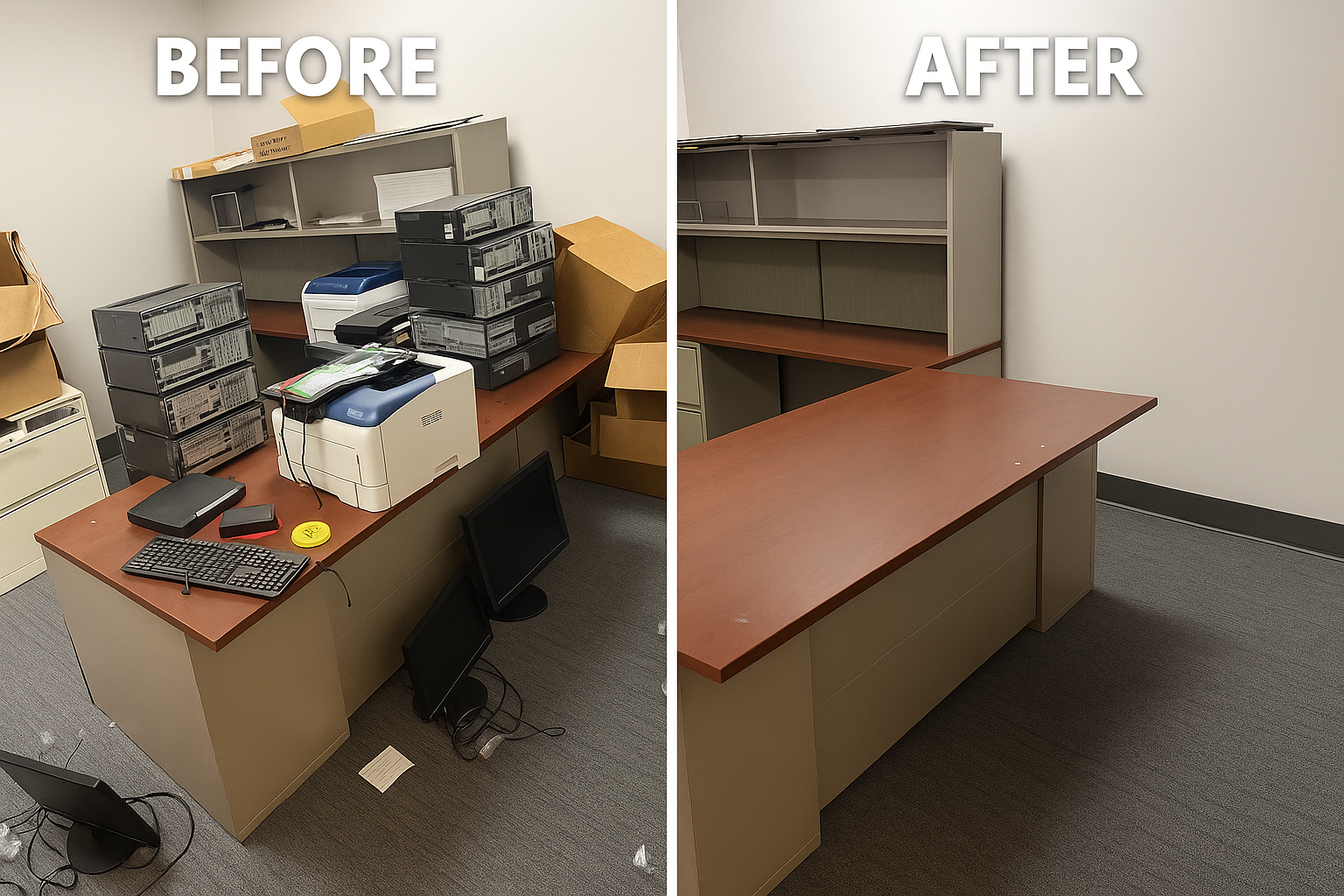 Before/After Office Clean Outs