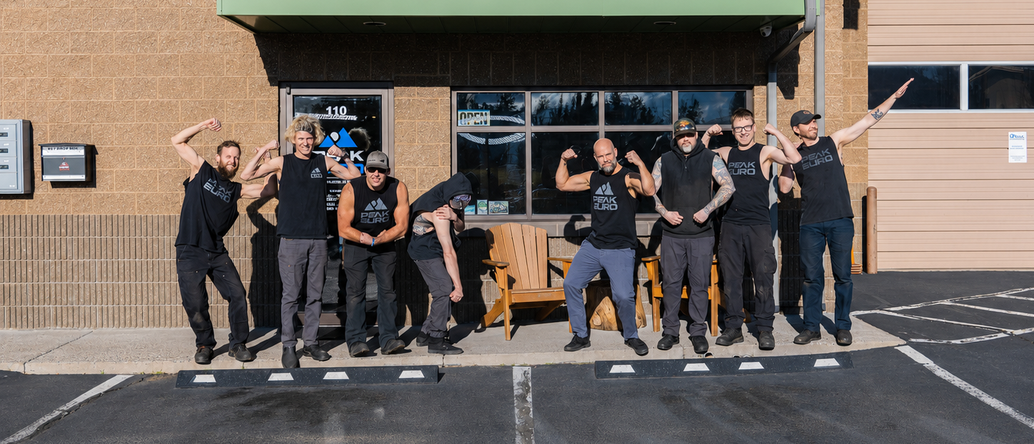 A little personality from the Peak Euro tea, because a great shop culture leads to better care for Bend drivers.