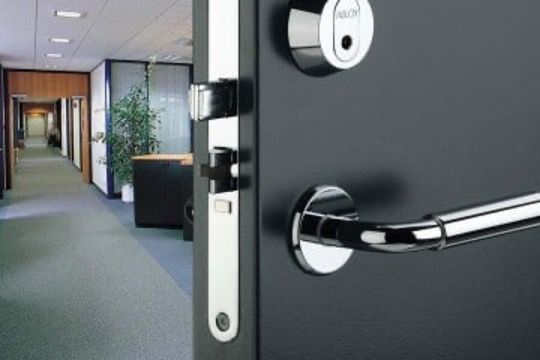A Close up Of a Door with A Handle — Toowoomba Locksmiths in Toowoomba City, QLD
