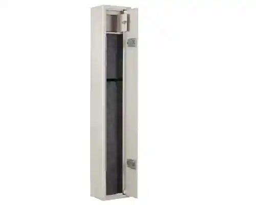 White Locker with The Door Open and A Bottle in It — Toowoomba Locksmiths in Toowoomba City, QLD