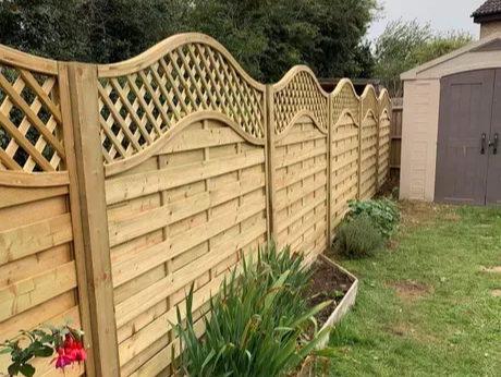 Omega trellis fence panel replacement in Cottingham, East Riding of Yorkshire
