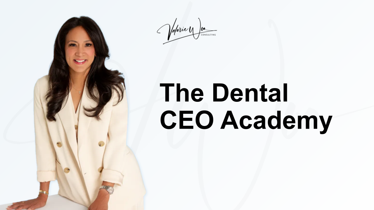 Woman in a cream blazer, smiling, beside the words