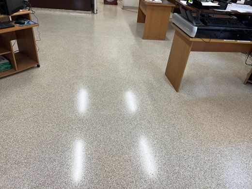 polished school floor done by quick solutions cleaning