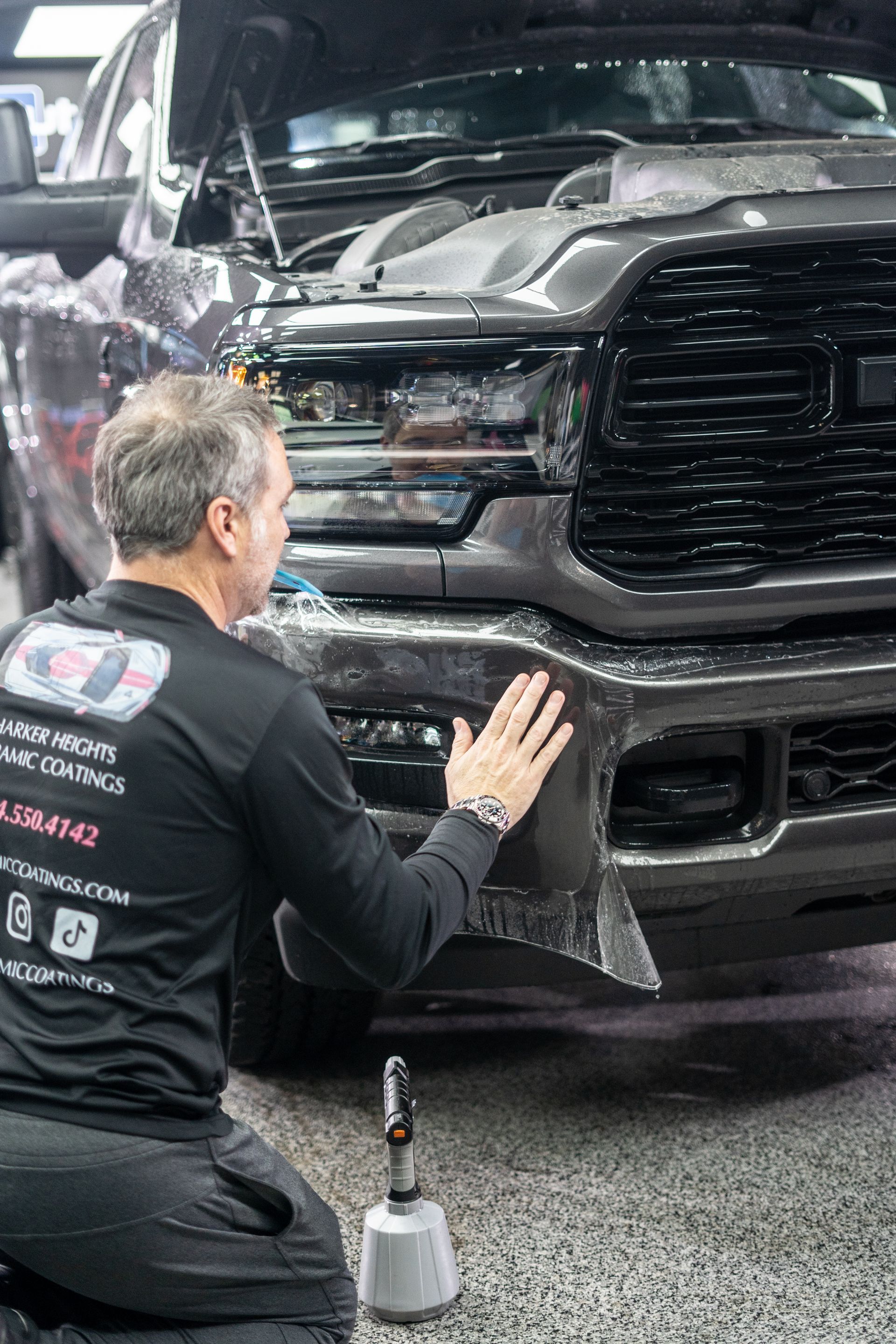 Watch as Mike and I Install Autobahn Incognito PPF on This 2025 RAM 2500HD Killeen TX