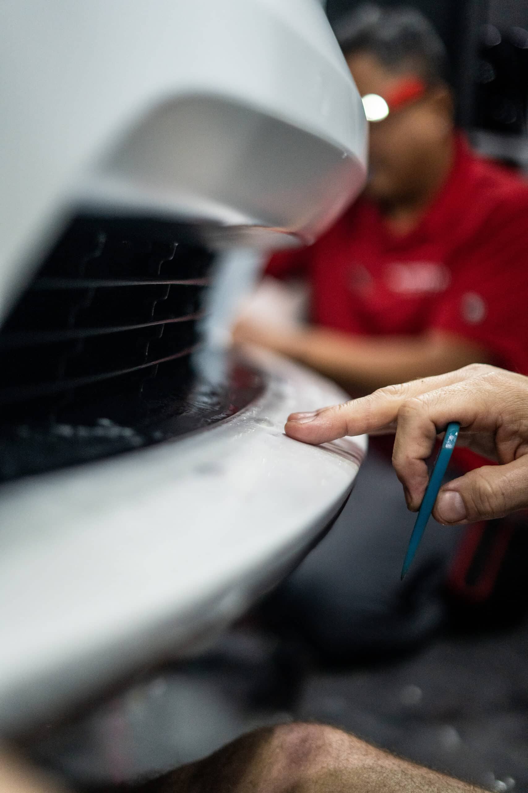 Tesla Model X full clear matte paint protection film conversion | Serving Killeen/Copperas Cove areas - lower bumper