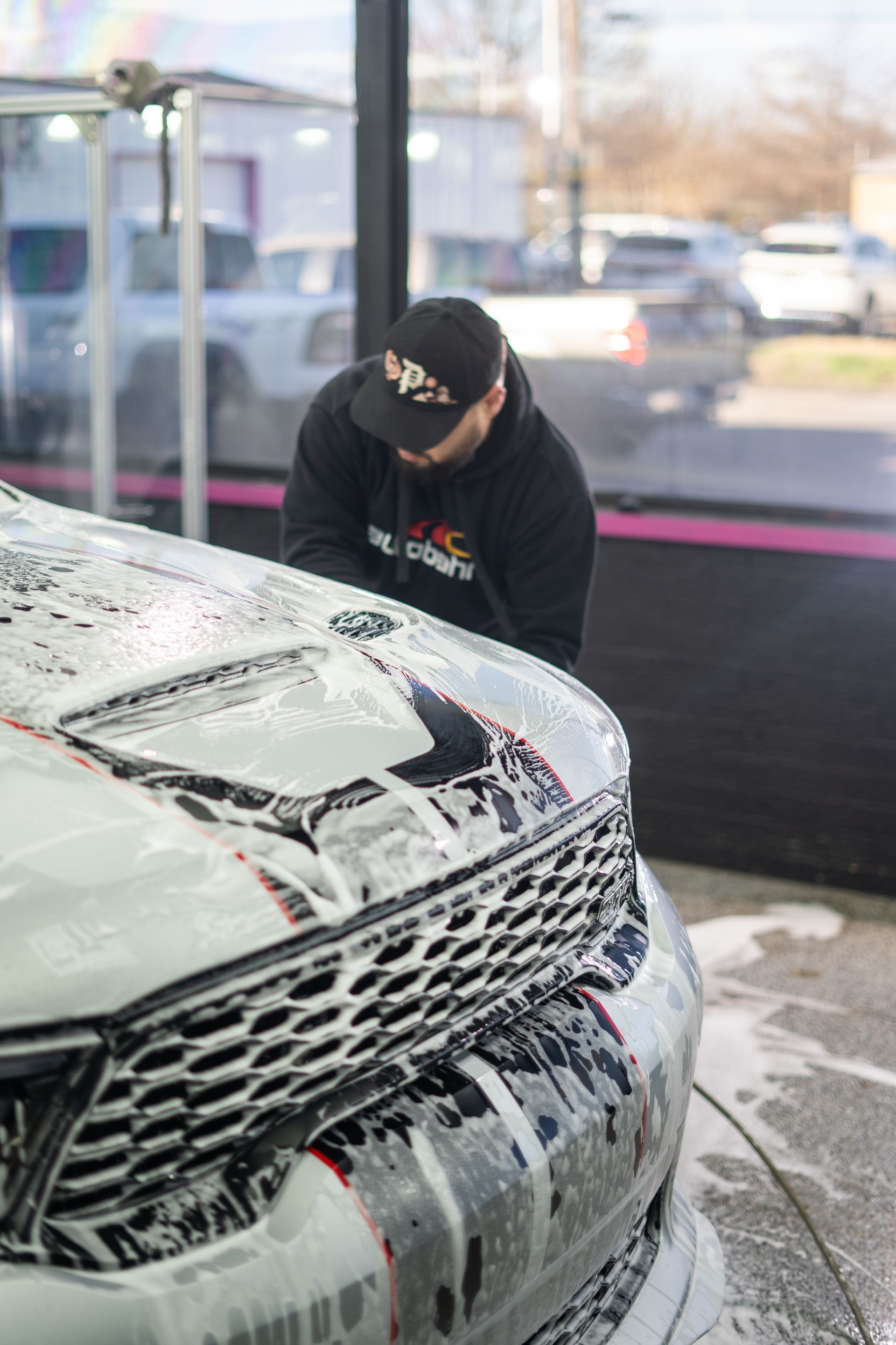protecting a 2024 Dodge Durango Hellcat in Silver with Full-Body PPF, Ceramic Coating, and Window Tint