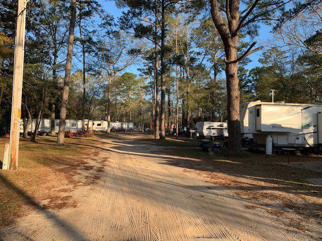 road in camping area