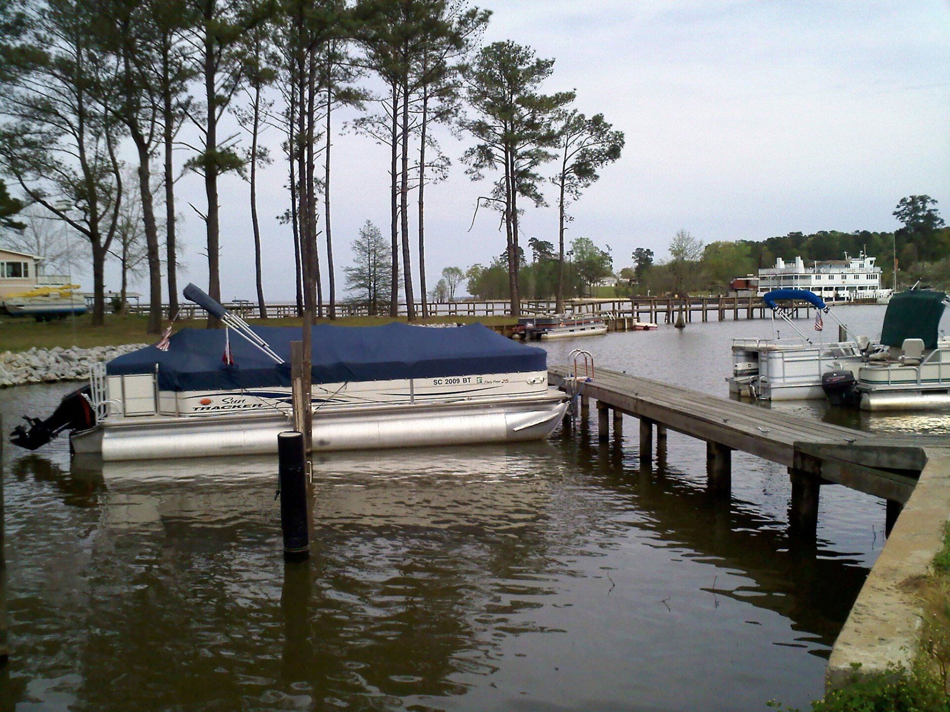 boat docked at pier