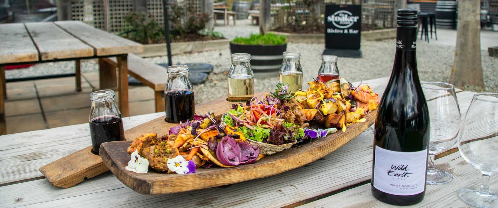 A great place for smoked meat sharing platters with a small or large group.