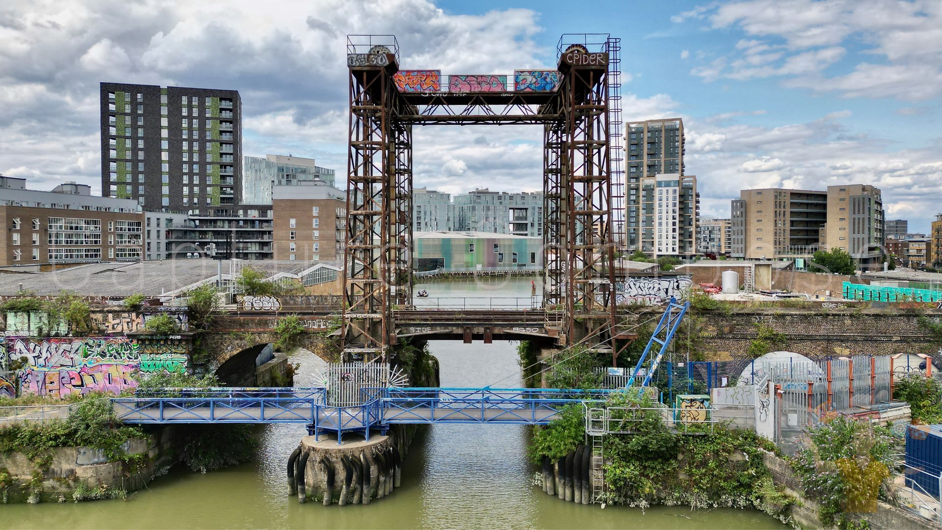 Capture Compose Ltd Aerial Shoot Over Creekside, London. All rights reserved.