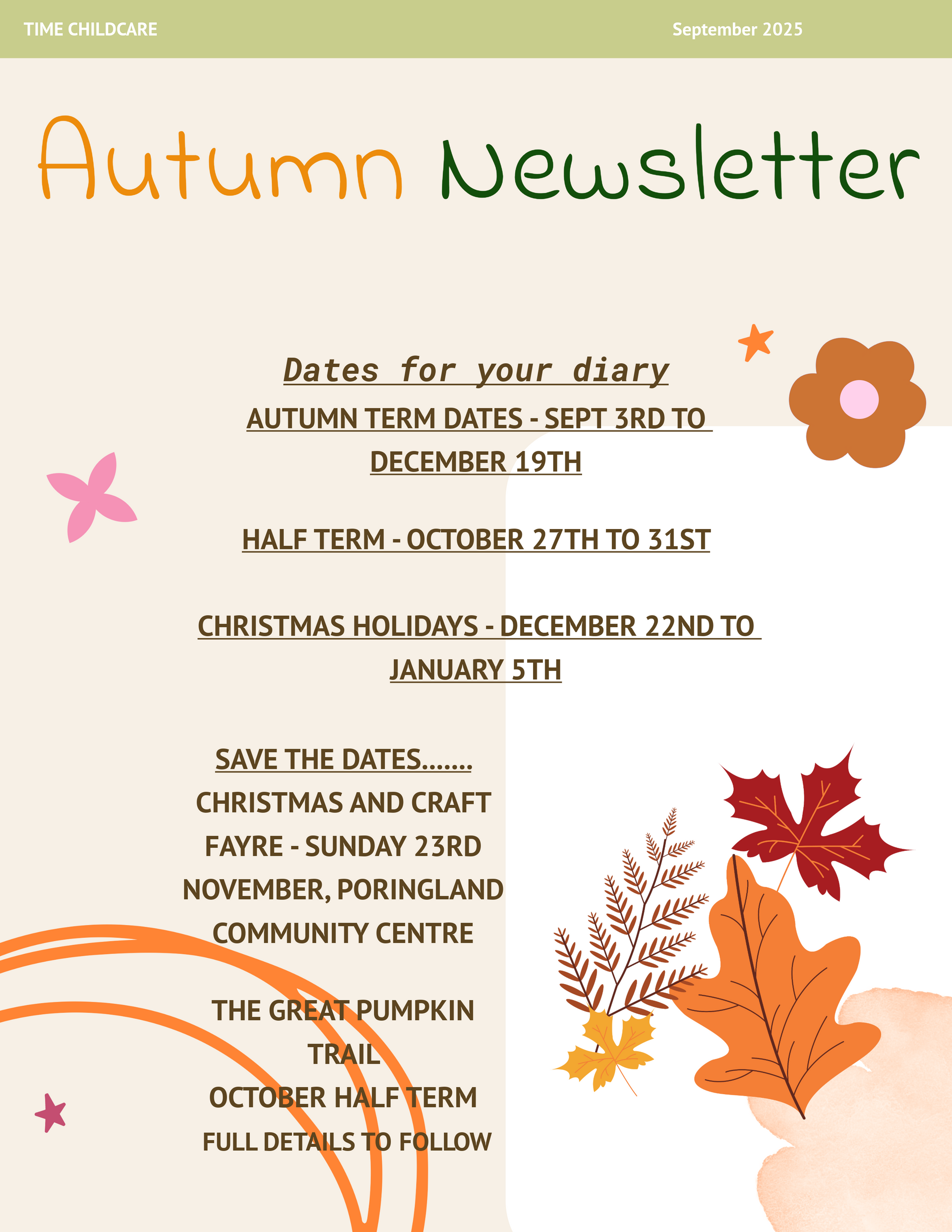 Autumn 2025 Newsletter
