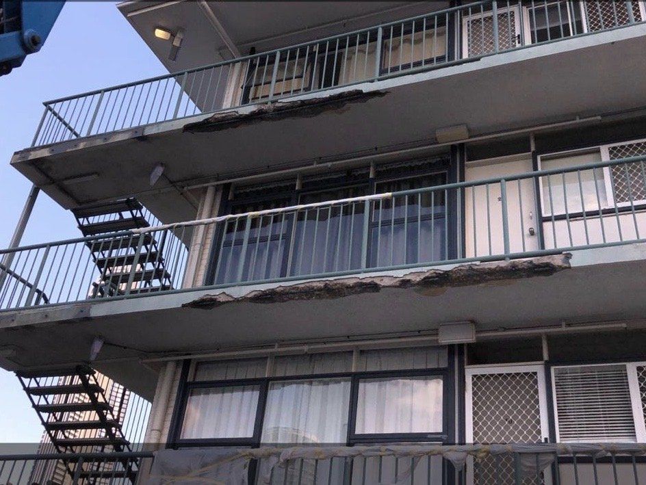 Balcony Edge Spalding Concrete Repair