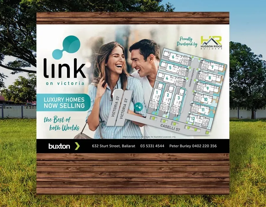 Link on Victoria Signage