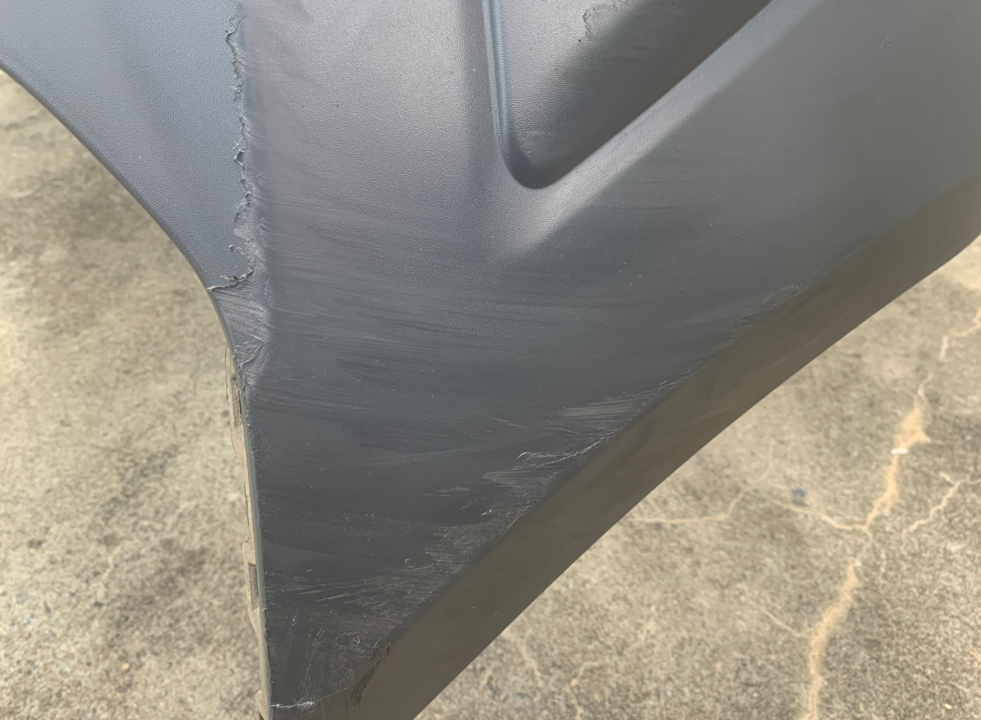 Scratched Bumper Plastic