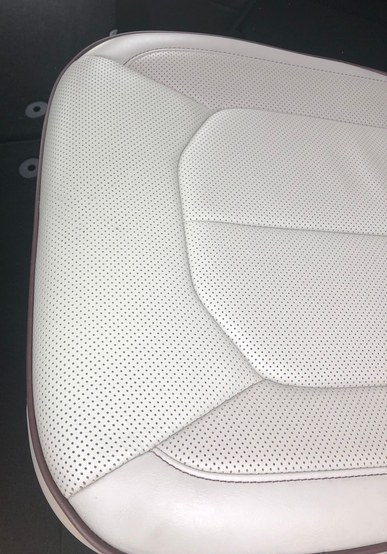Perforated Leather seat repair