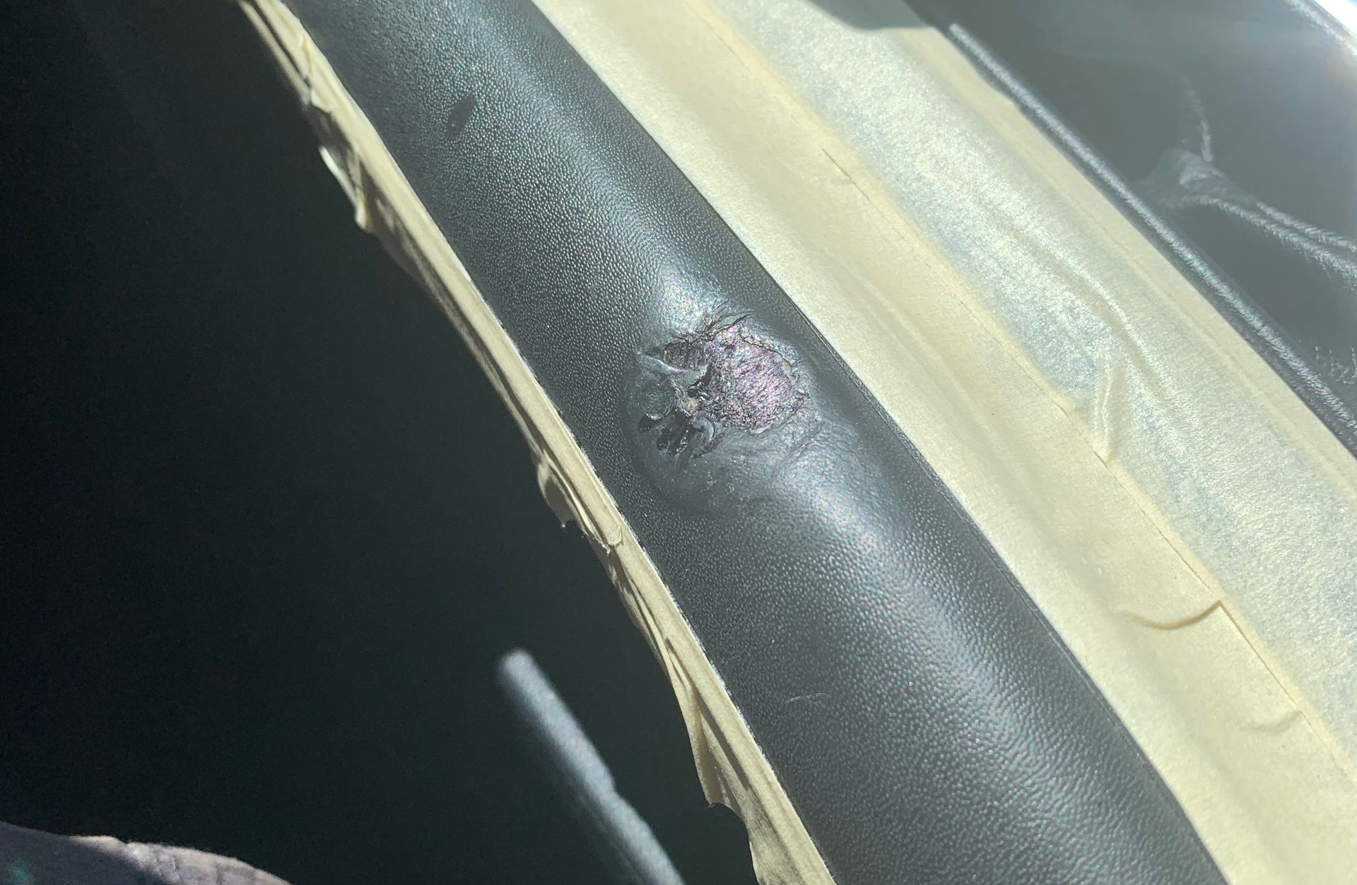 Center Console Damage in Car