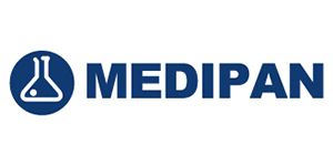 Logotipo de Medipan: un círculo azul con el icono de un matraz de laboratorio, seguido del texto 