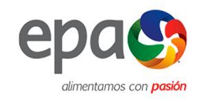 EPA logo with colorful swirl and "Alimentamos con pasión" text.