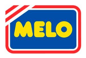 Logotipo de Melo: texto amarillo 
