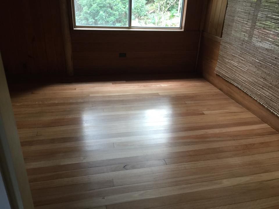 A Room With A Wooden Floor And A Window — Byron Floor Sanding In Tintenbar, NSW