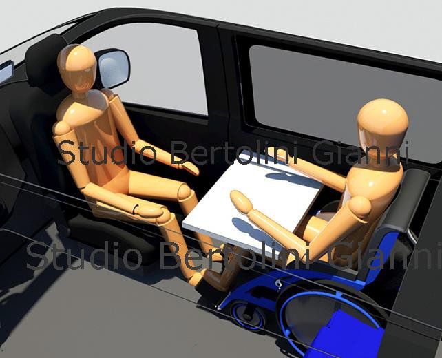 progettazione treno cabina interna