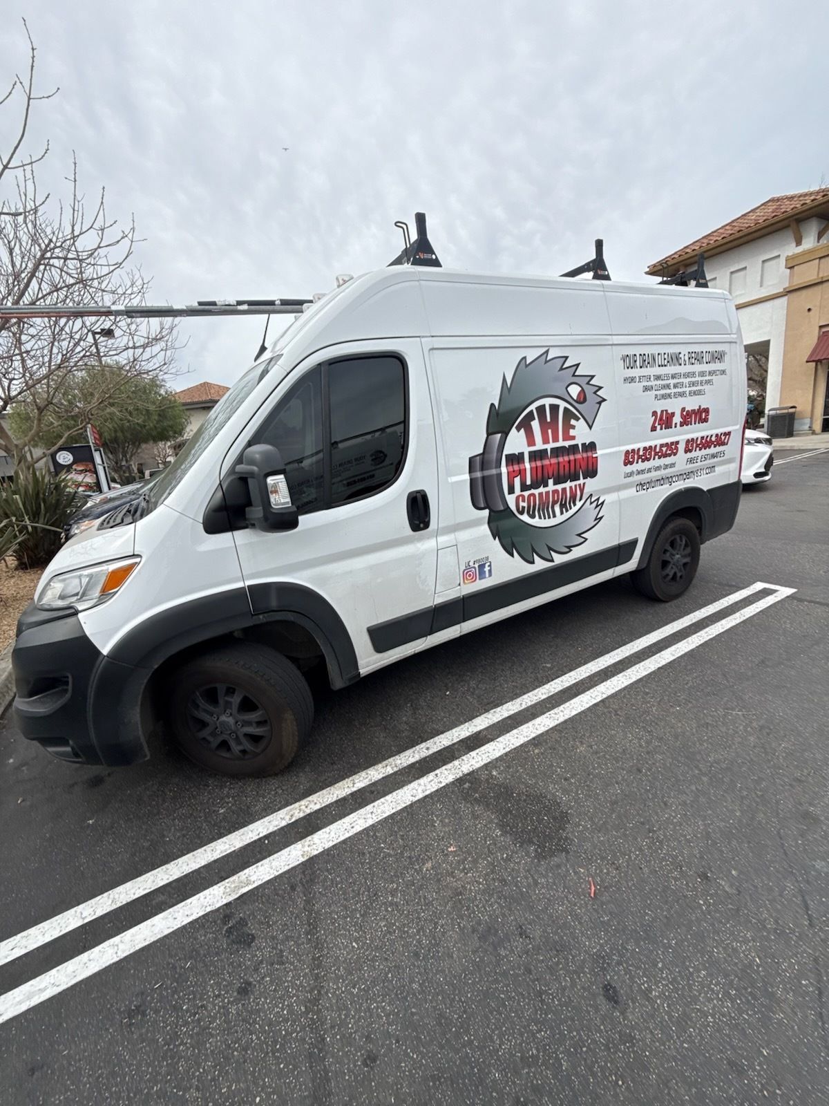 White van with 