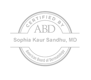 A certified by abd logo for sophia kaur sandhu md