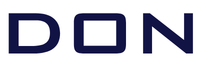 Blue "DON" text logo on a white background