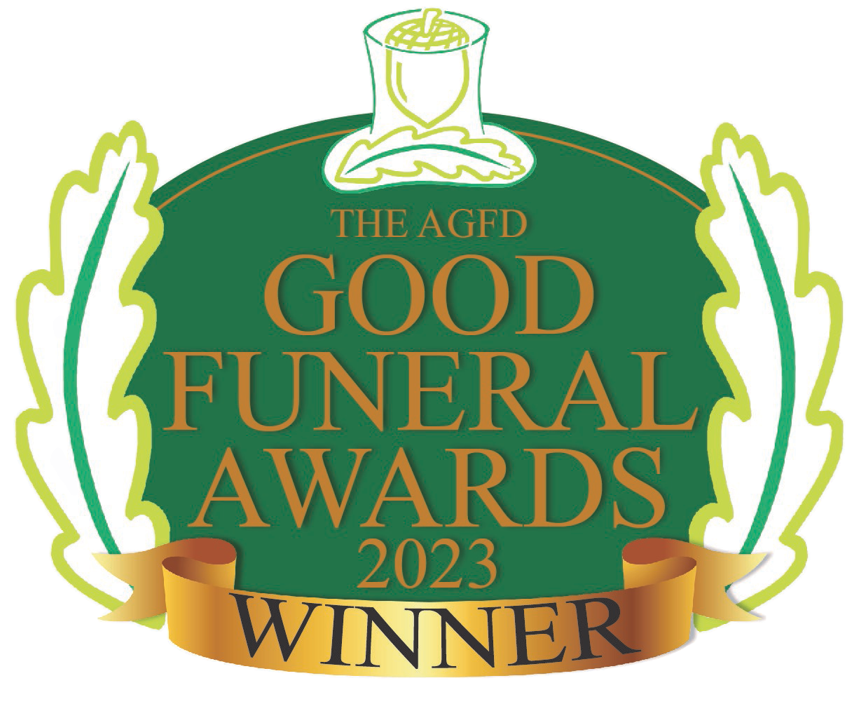 A logo for the agfd good funeral awards