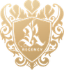 A gold shield with the word regency on it.