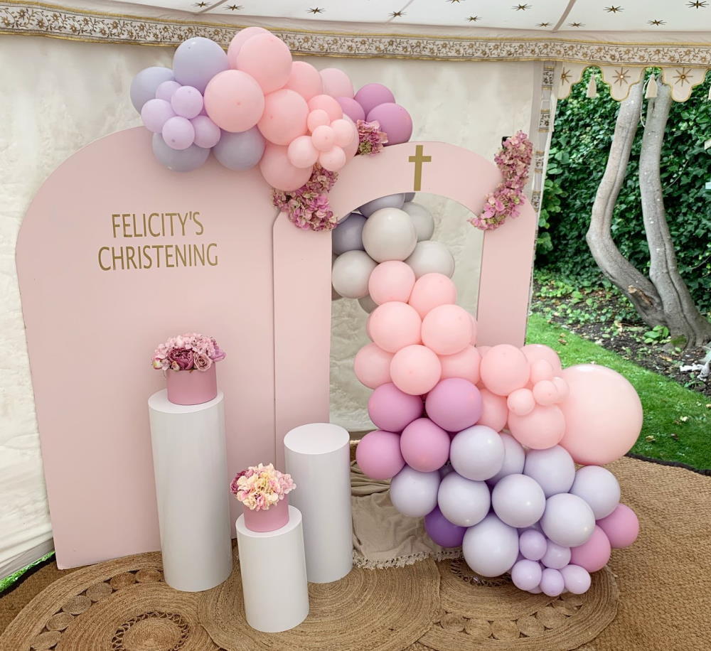Christening balloon display