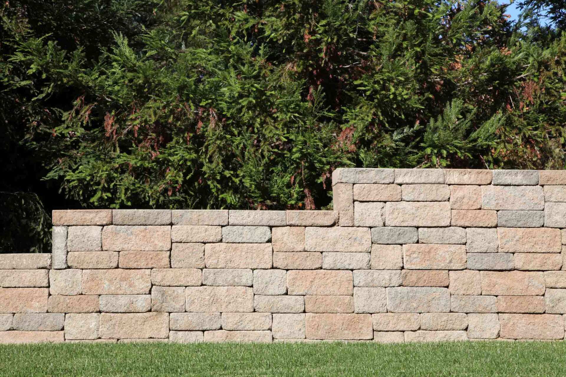 Nice retaining brick wall — Santa Rosa, CA — Santana Concrete