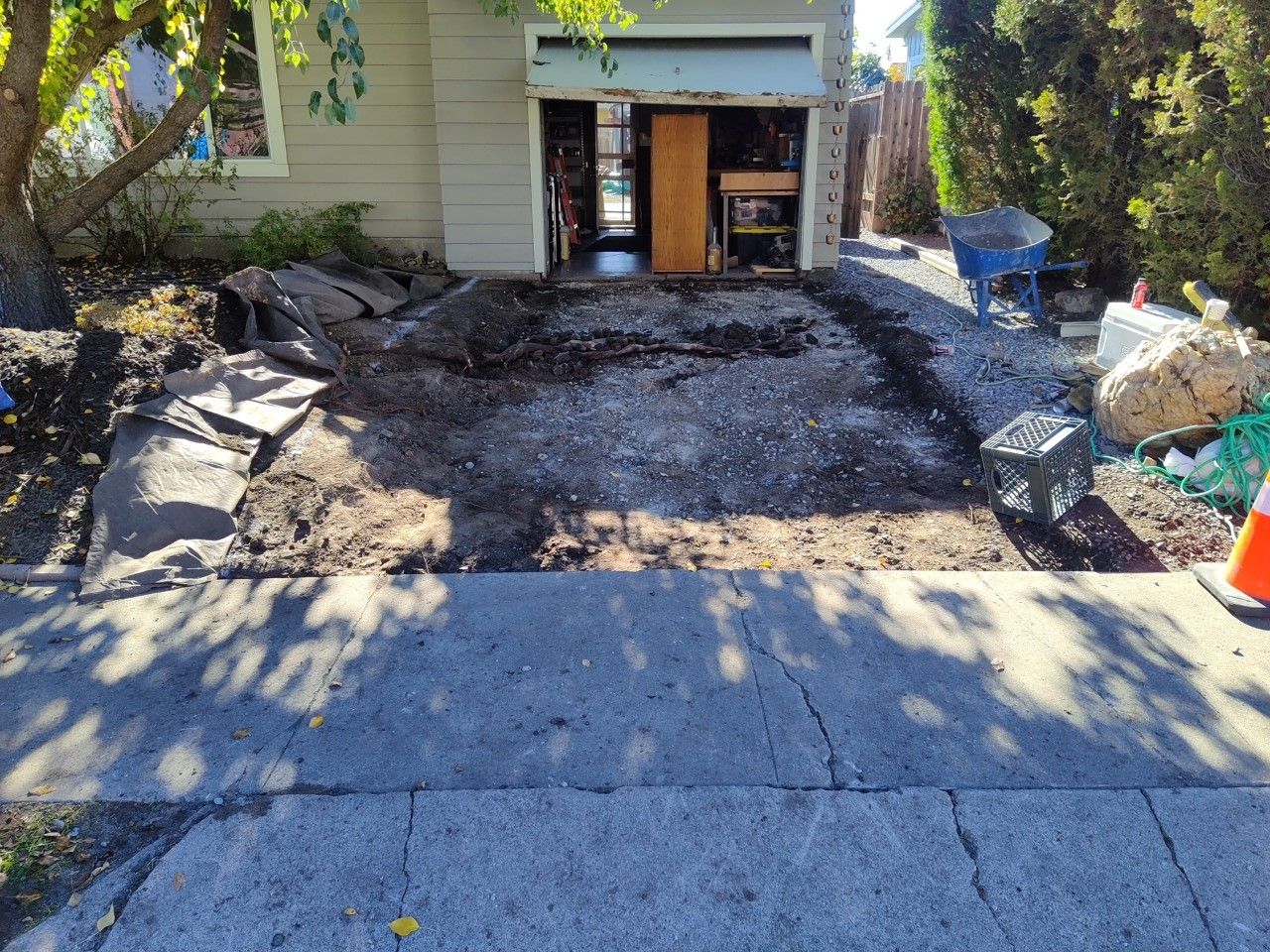 Before Driveway Renovation | Santa Rosa, CA | Santana Concrete