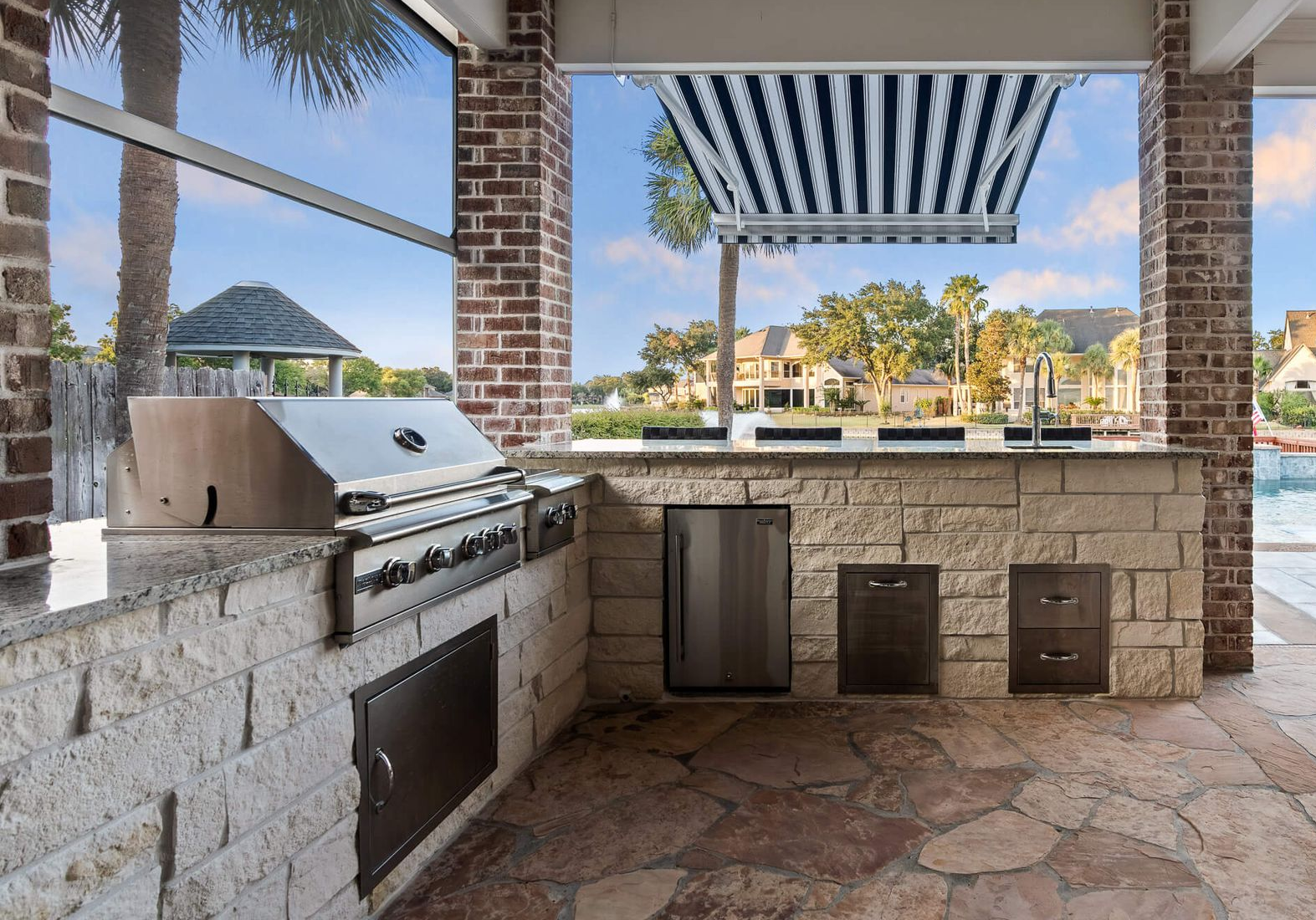 Gulf Shores grill cleaning experts restoring a heavily used gas grill
