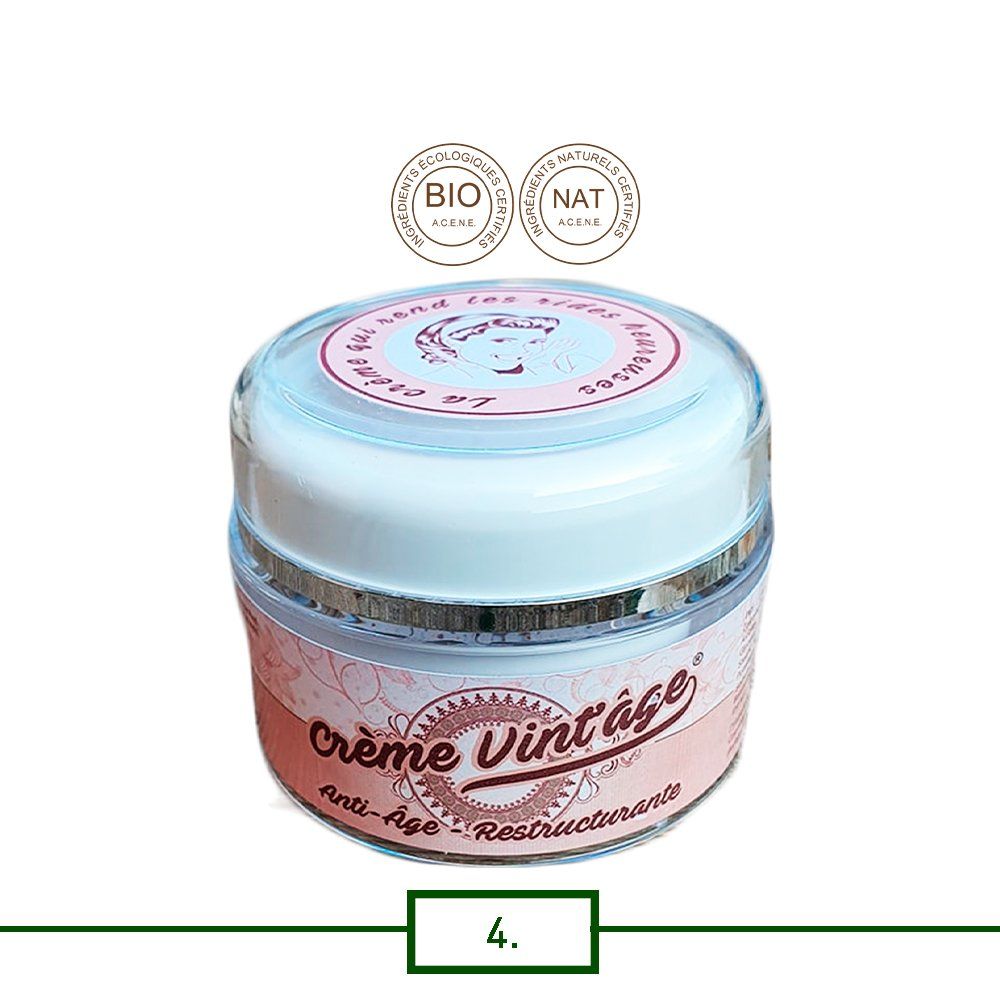 Le soin anti-âge Vint'âge comble les rides, restaure les volumes et combat le dessèchement de la peau. Une crème pour l'équilibre des peaux matures, à utiliser en soin de jour comme en soin de nuit.
