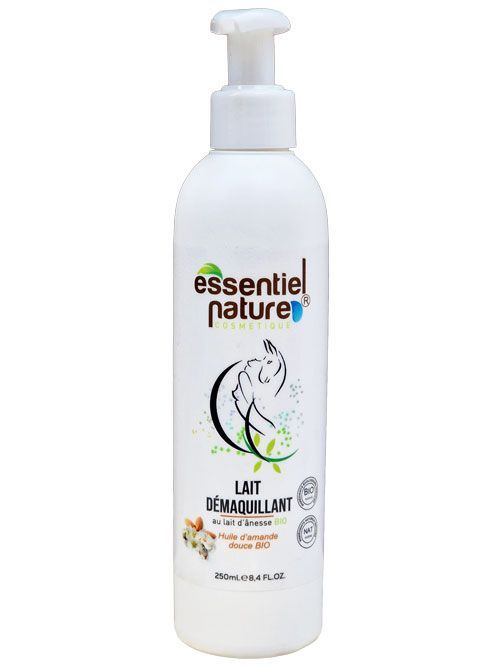 Le lait démaquillant parfait pour le nettoyage des peaux sèches ou sensibles. Il apaise la peau du visage et la laisse propre et douce. Les propriétés légendaires du Lait d’ânesse Bio apporteront à votre peau souplesse, confort et apaisement. L’huile d’amande douce lui apporte ses vertus adoucissantes et hydratante. Sa texture veloutée très onctueuse élimine toute trace de maquillage, impuretés et particules de pollution, tout en apportant une véritable sensation de confort et de douceur à votre peau. La vitamine E est antioxydante (Tocopherol)