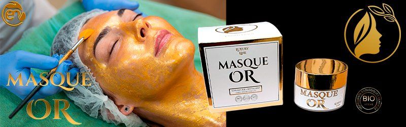 masque OR pour revitaliser et donner un coup d'éclat Il vous faudra le laisser poser 30 minutes sur votre visage pour en récupérer tous les bienfaits. C’est un peu plus long que la plupart des masques, mais on est prêtes à faire l'effort pour quelques feuilles d'or ! Une fois sec, retirer le masque en épluchant doucement puis rincez votre visage à l'eau chaude. Appliquer la crème GOLD afin de parfaire le soin.