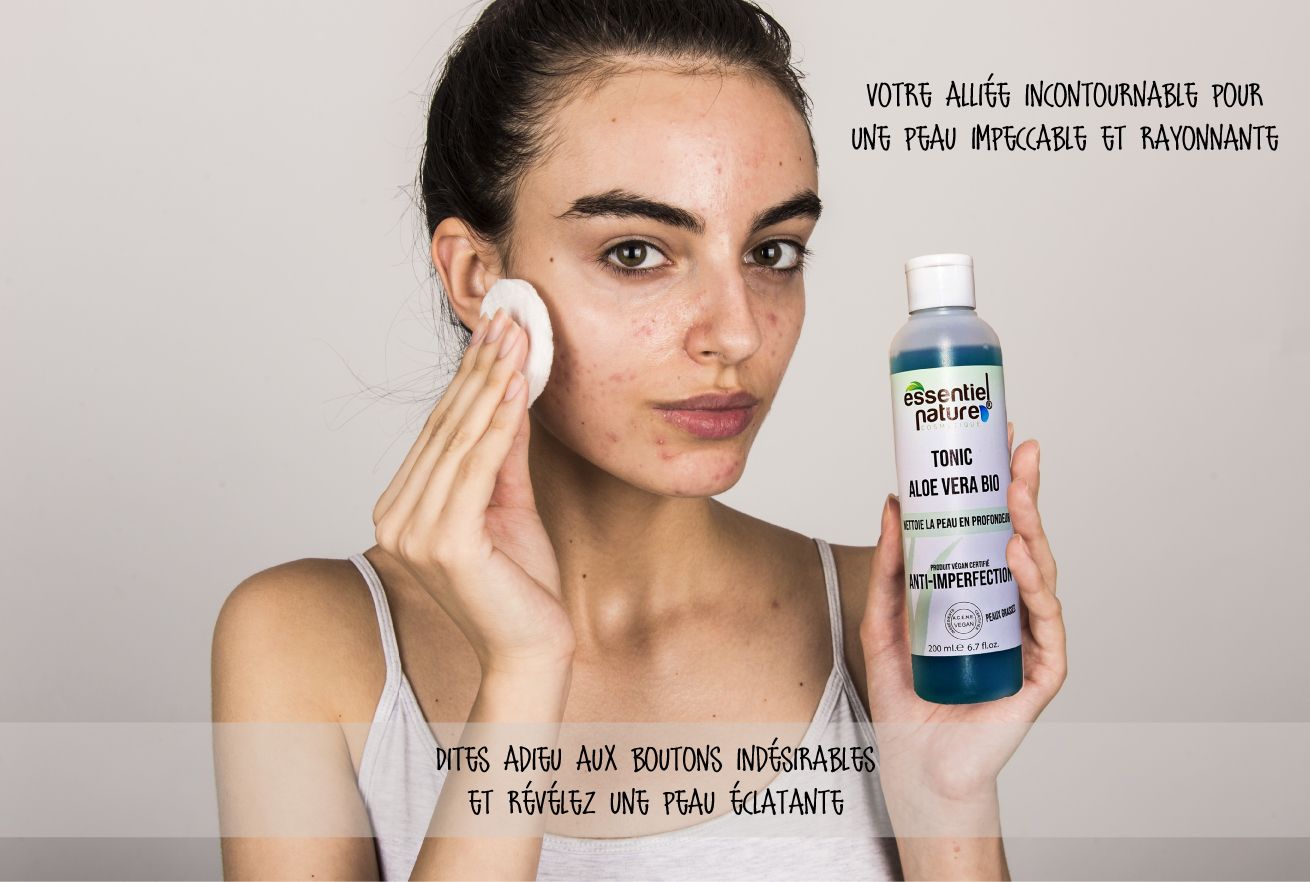 Tonic spécial peau grasse/acnéique qui nettoie votre peau grasse en profondeur nous devrions choisir des produits non comédogènes et des produits sans huile qui aident à nettoyer la peau en douceur, sans l'agresser. En général, les nettoyants sans savon sont bons. Pour les peaux mixtes, vous pouvez utiliser des mousses, des mousses et des gels pour le visage qui sont également sans huile. Essentiel Nature Cosmétique vous propose un tonic spécial peau grasse et une eau micellaire aloe vera et acide hyaluronique
