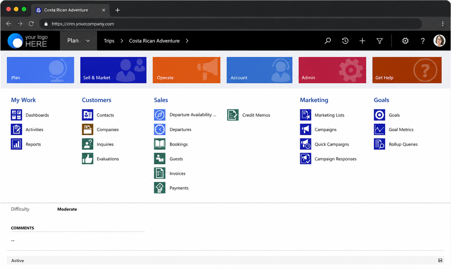 PEAK 15 vs Tourwriter dashboard