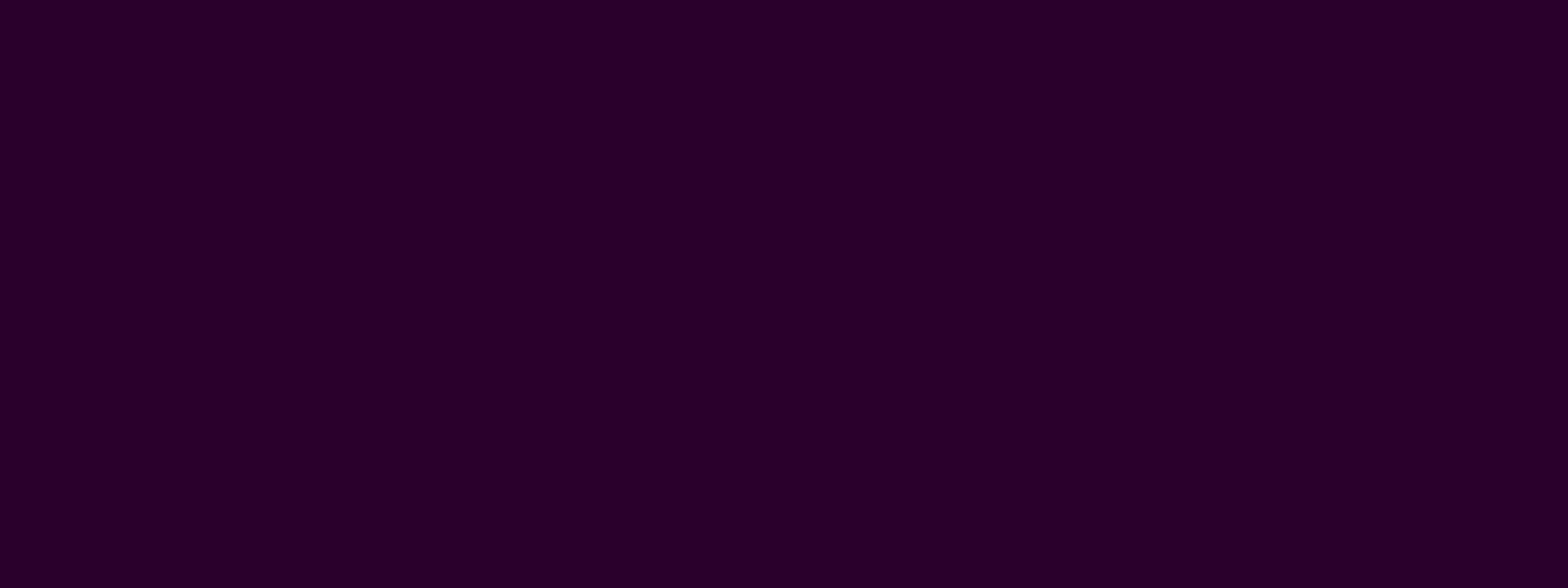 Solid dark purple background with a subtle horizontal dark band across the lower middle.