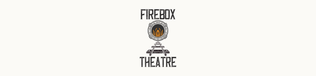 Firebox Theatre logo with centered emblem and text on a white background