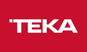 White "TEKA" text on a red background.